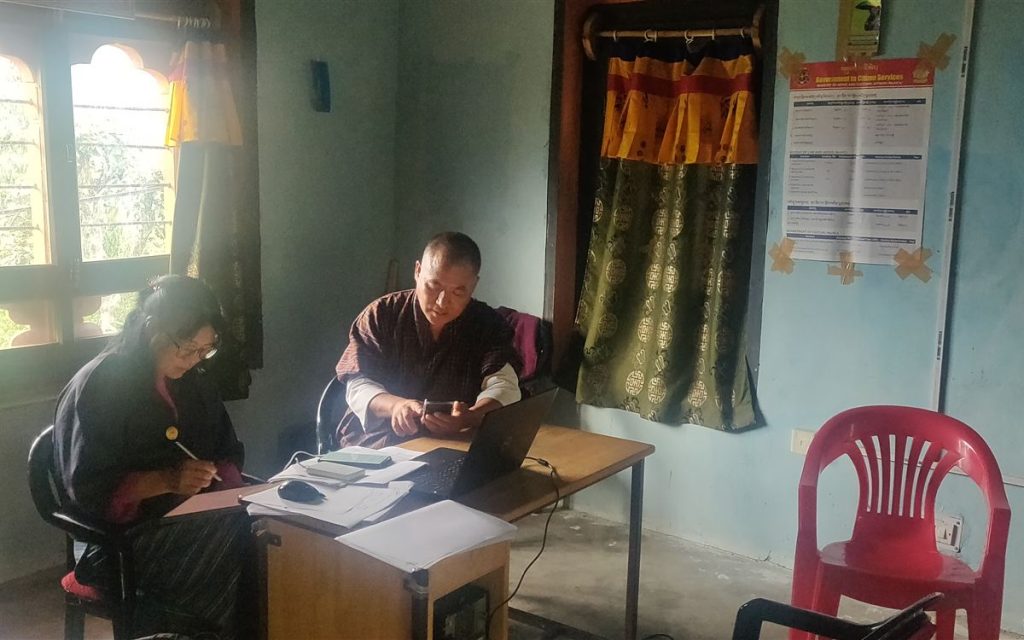 Field visit in Bhutan for an urban resilience project